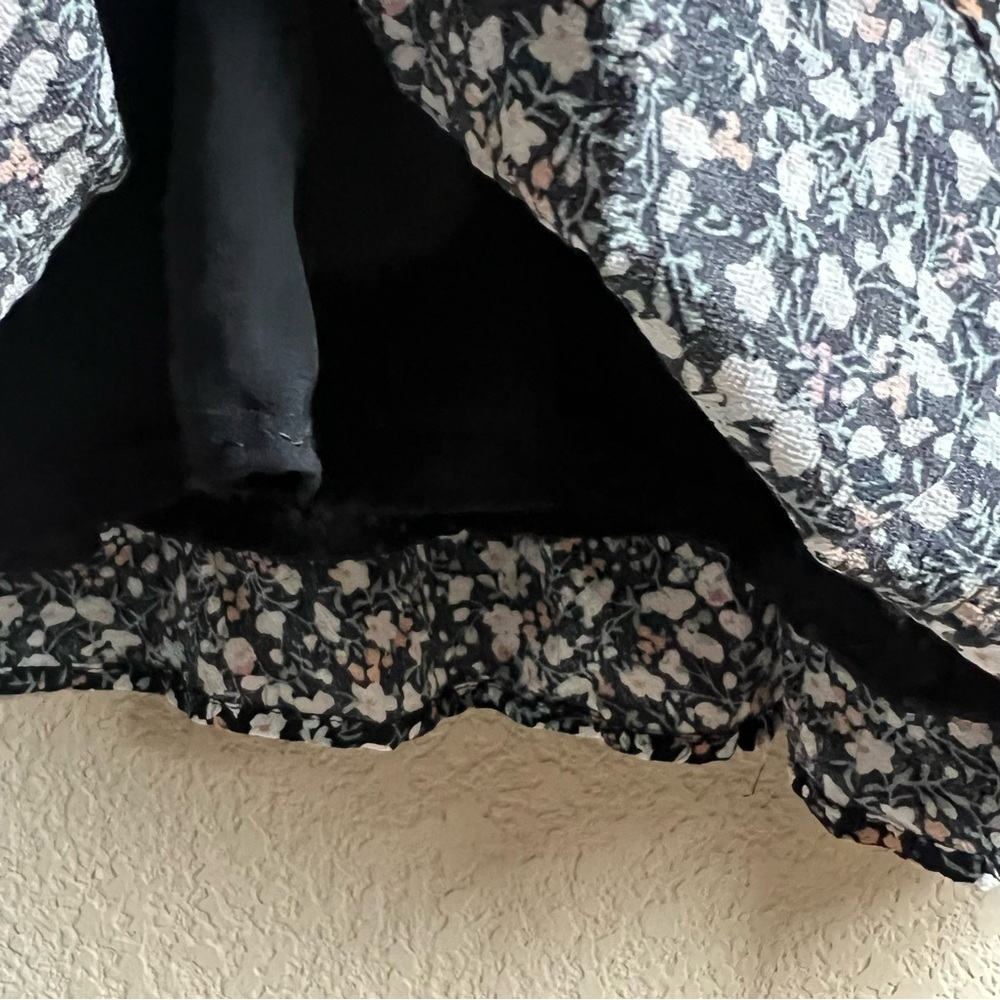 Rails Ashlyn Smocked Waist Midi Dress In Ivy Ditsy Floral Black White, XS - Picture 11 of 16